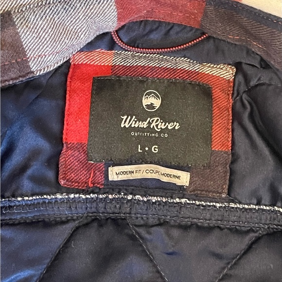 Large Men’s Wind River Plaid Jacket - Picture 2 of 3